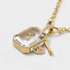 Emerald Crystal Locket Necklace