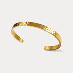 Hammerered Gold Cuff Bracelet
