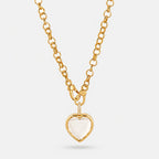 Heart Crystal Locket Necklace