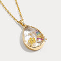 Ocean Crystal Locket Necklace